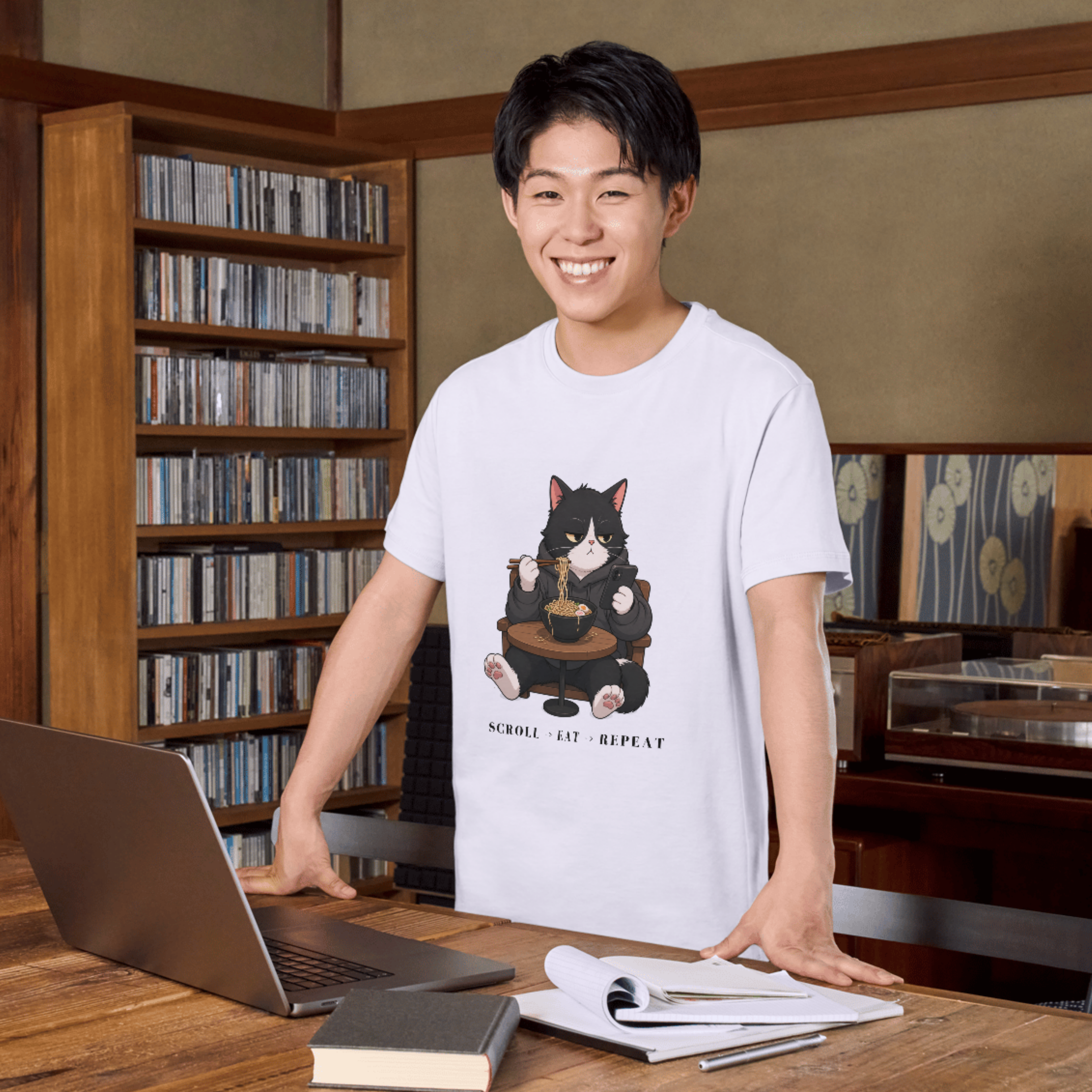 Cat Job Humor- Unisex tee