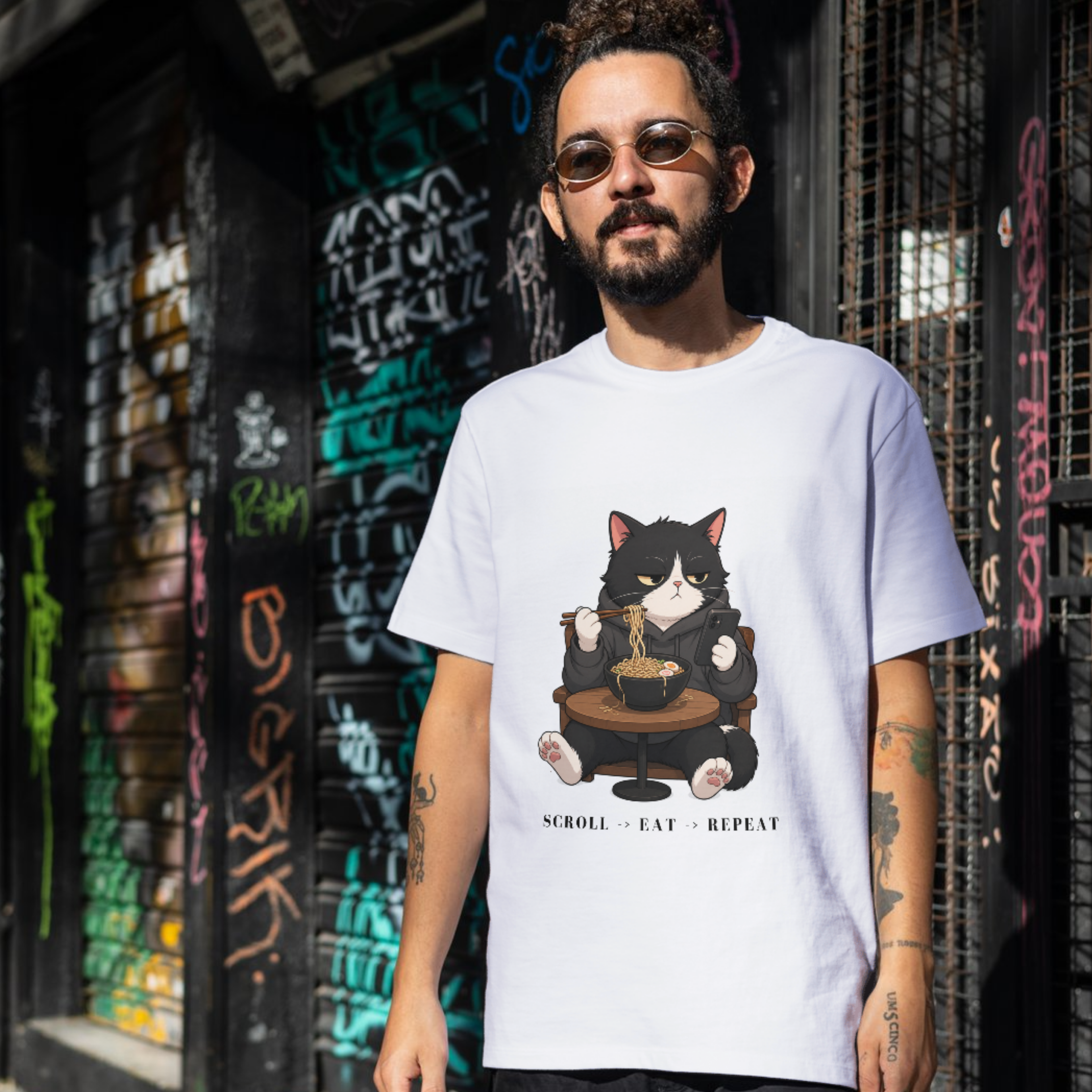 Cat Job Humor- Unisex tee